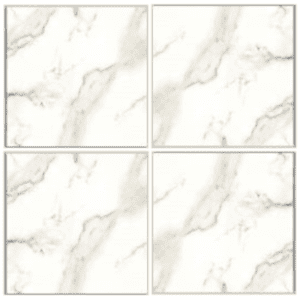 LSG4422 brown marble-look glazed porcelain tile 40x40 white surface with brown marble veins