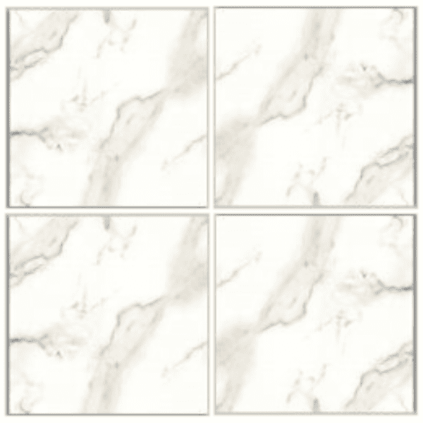 LSG4422 brown marble-look glazed porcelain tile 40x40 white surface with brown marble veins