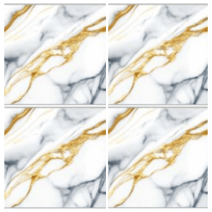 LSG4426 marble-look glazed porcelain tile 40x40 white marble with gold and blue veins