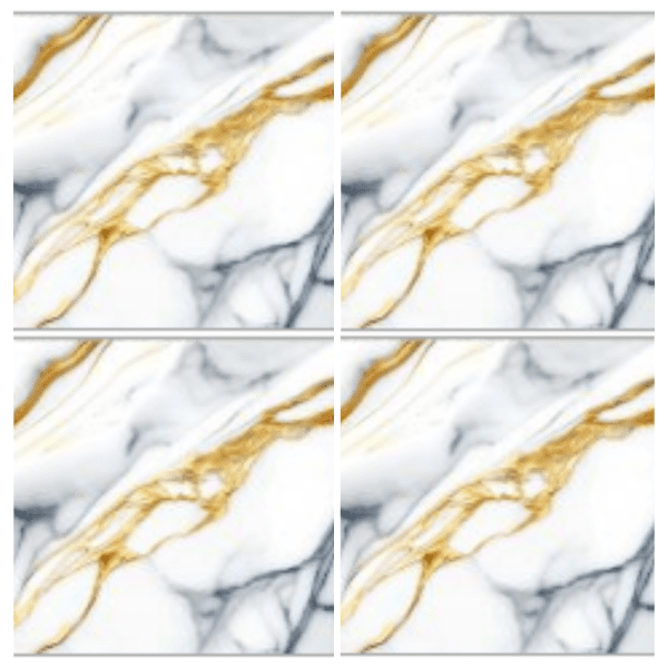 LSG4426 marble-look glazed porcelain tile 40x40 white marble with gold and blue veins