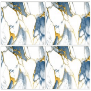 LSG4427 marble-look glazed porcelain tile 40x40 white marble with blue and gold veins