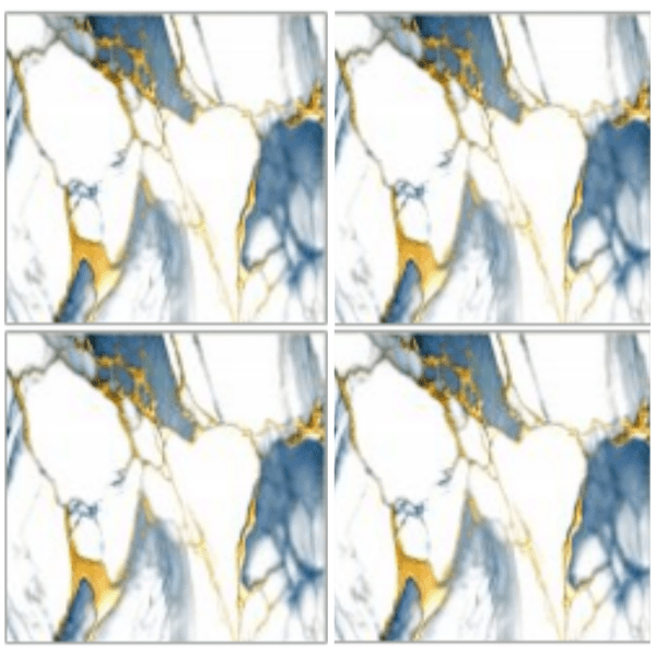 LSG4427 marble-look glazed porcelain tile 40x40 white marble with blue and gold veins