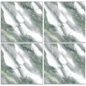 LSG4429 marble-look glazed porcelain tile 40x40 green and white marble design