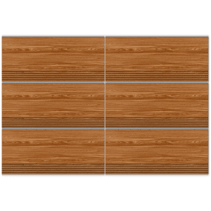 LYS306015T wood-look matte porcelain stair tile 30x60 with anti-slip grooves