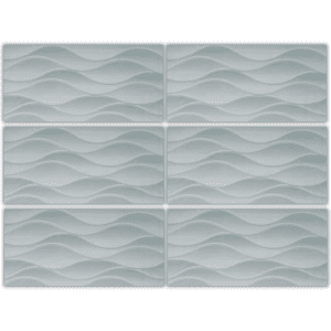 LTG336602 patterned white glazed porcelain tile 30x60 wave texture wall tile