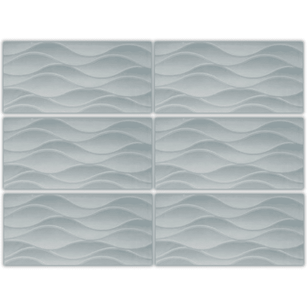 LTG336602 patterned white glazed porcelain tile 30x60 wave texture wall tile