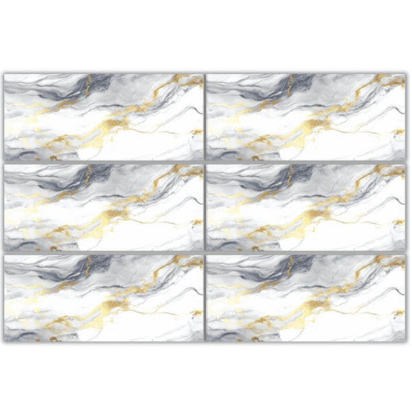 LTG336616 marble look glazed porcelain tile 30x60 white gray gold marble design