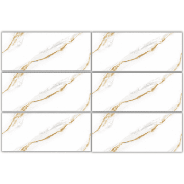 LTG336618 white marble gold vein glazed porcelain tile 30x60 luxury marble design