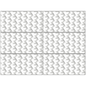 LTG336619 white patterned glazed porcelain tile 30x60 geometric decorative design