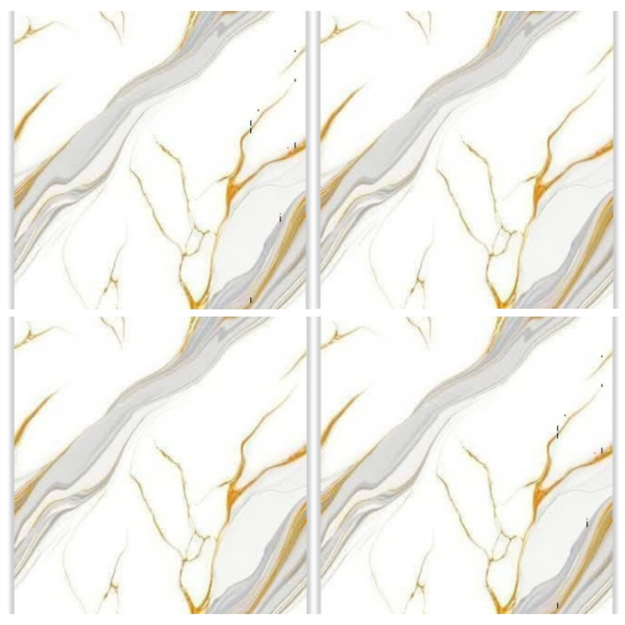 LTP6221H white marble look glazed porcelain tile 60x60 gray and gold veining