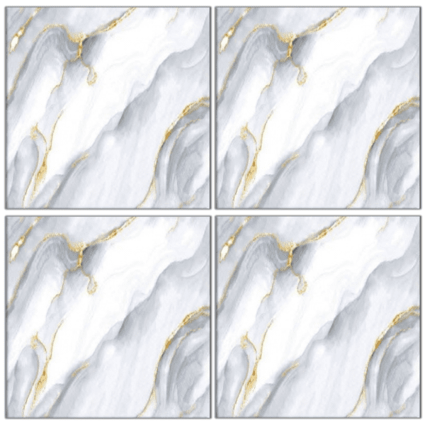 LTP6226H white gray marble look glazed porcelain tile 60x60 gold veining