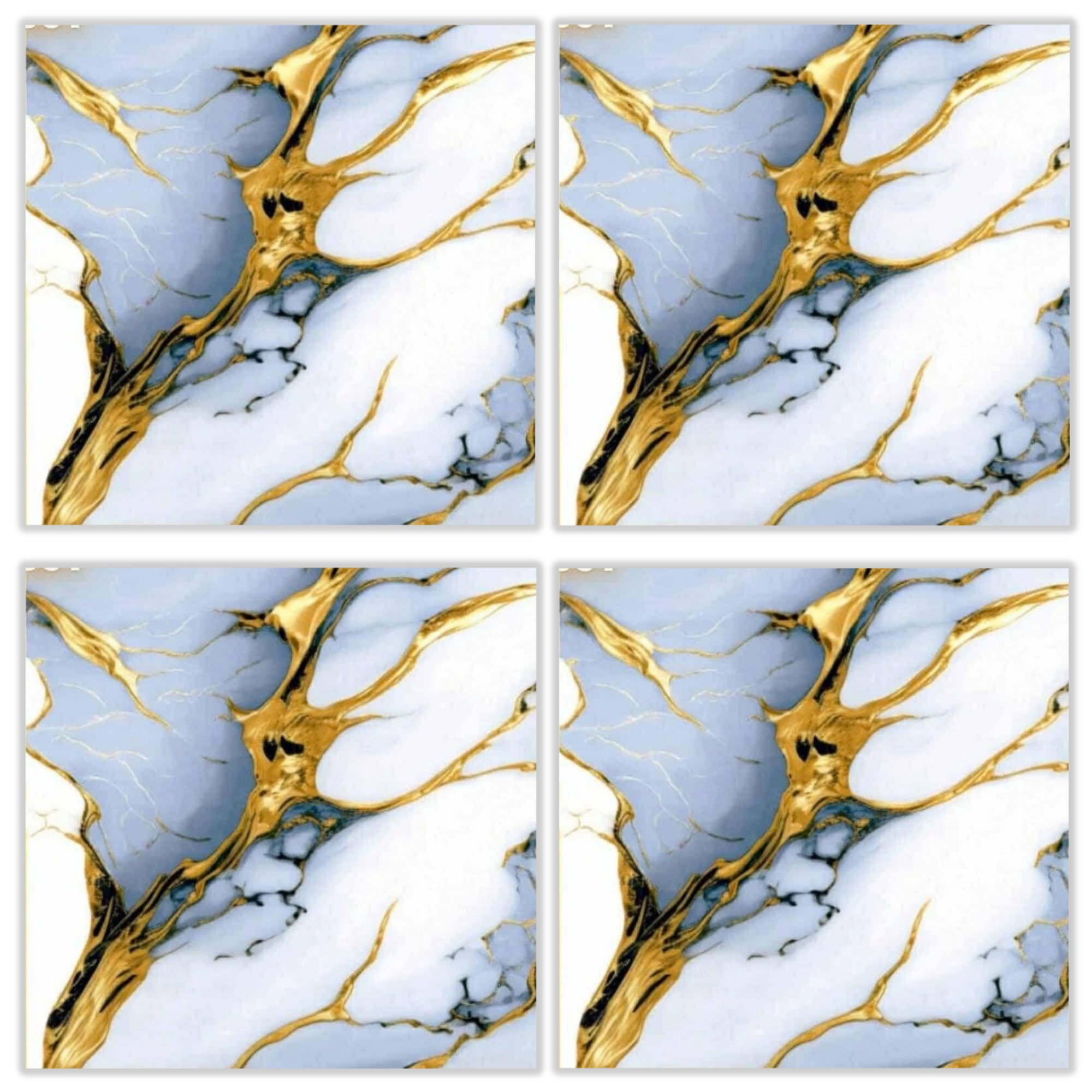 LTP6235 white sky blue gold marble look glazed porcelain tile 60x60