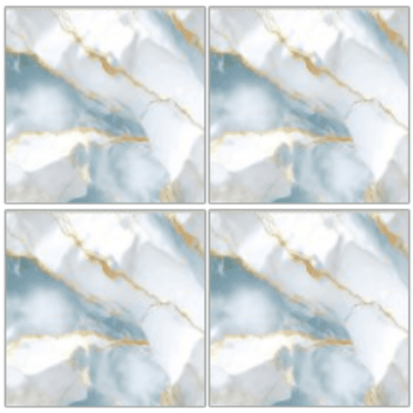 LTP6239 white soft blue gold marble look glazed porcelain tile 60x60