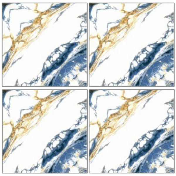 LTP6240 white navy blue gold marble look glazed porcelain tile 60x60