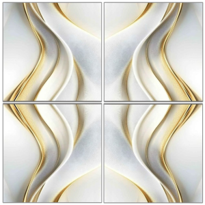 LTP6243 white gold abstract marble look glazed porcelain tile 60x60