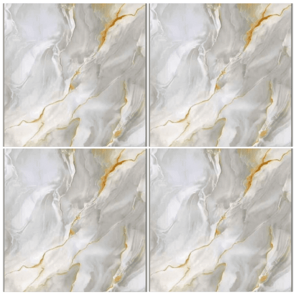 LTP6244 white gray gold marble look glazed porcelain tile 60x60