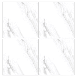 LTR6111 white statuario marble look matte porcelain tile 60x60