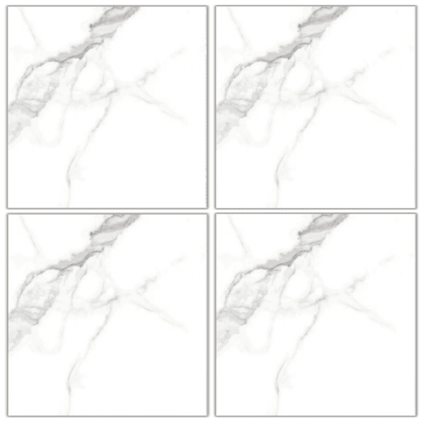 LTR6113 white carrara marble look matte porcelain tile 60x60