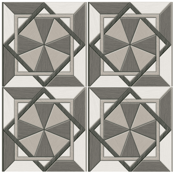 LTR6129 Gray Wood Parquet-Look Matte Porcelain Tile – 60x60