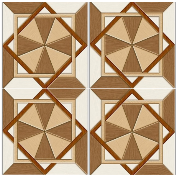 LTR6130 Natural Wood Parquet-Look Matte Porcelain Tile – 60x60