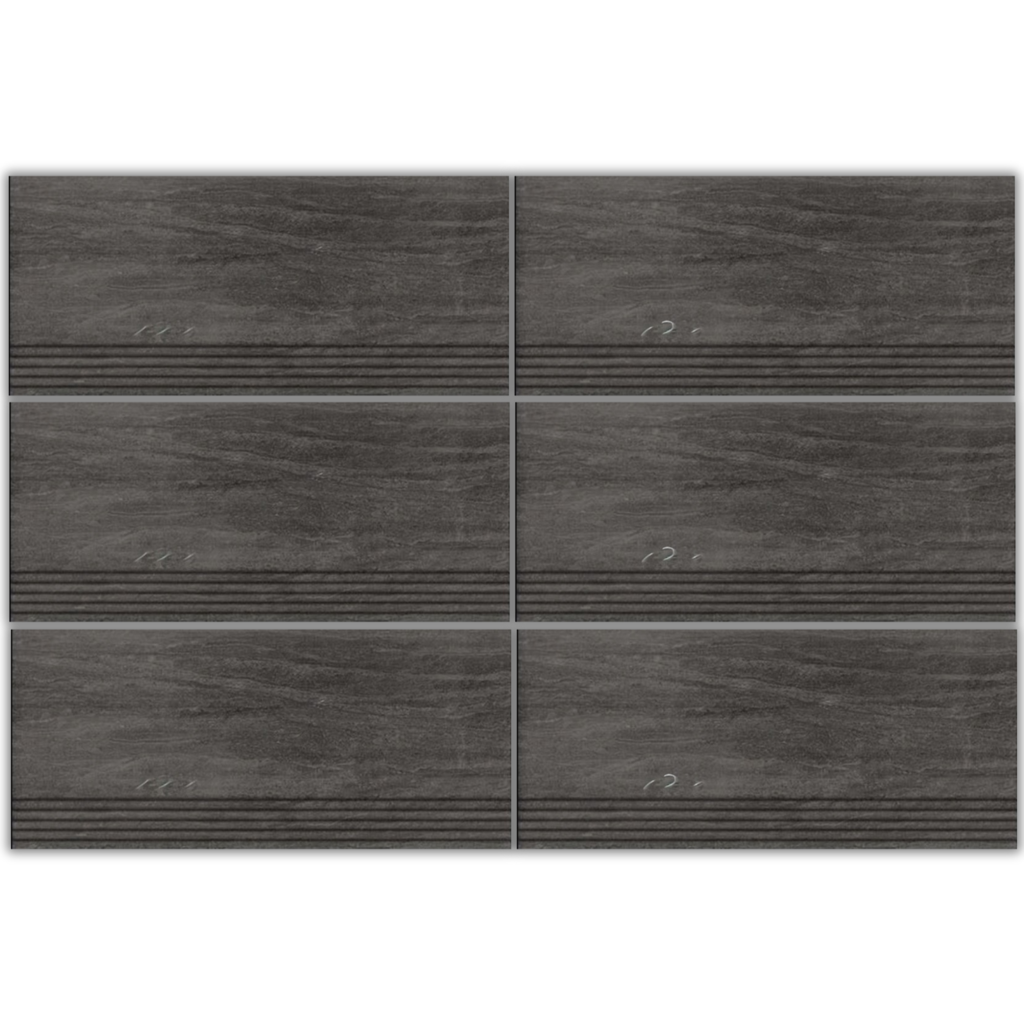 LSY306011T LSY3060011T dark gray wood look porcelain tile 30x60 with ribbed linear texture