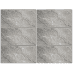 LSY306013T LSY306013T light gray marble look porcelain tile 30x60 with soft veining and linear texture