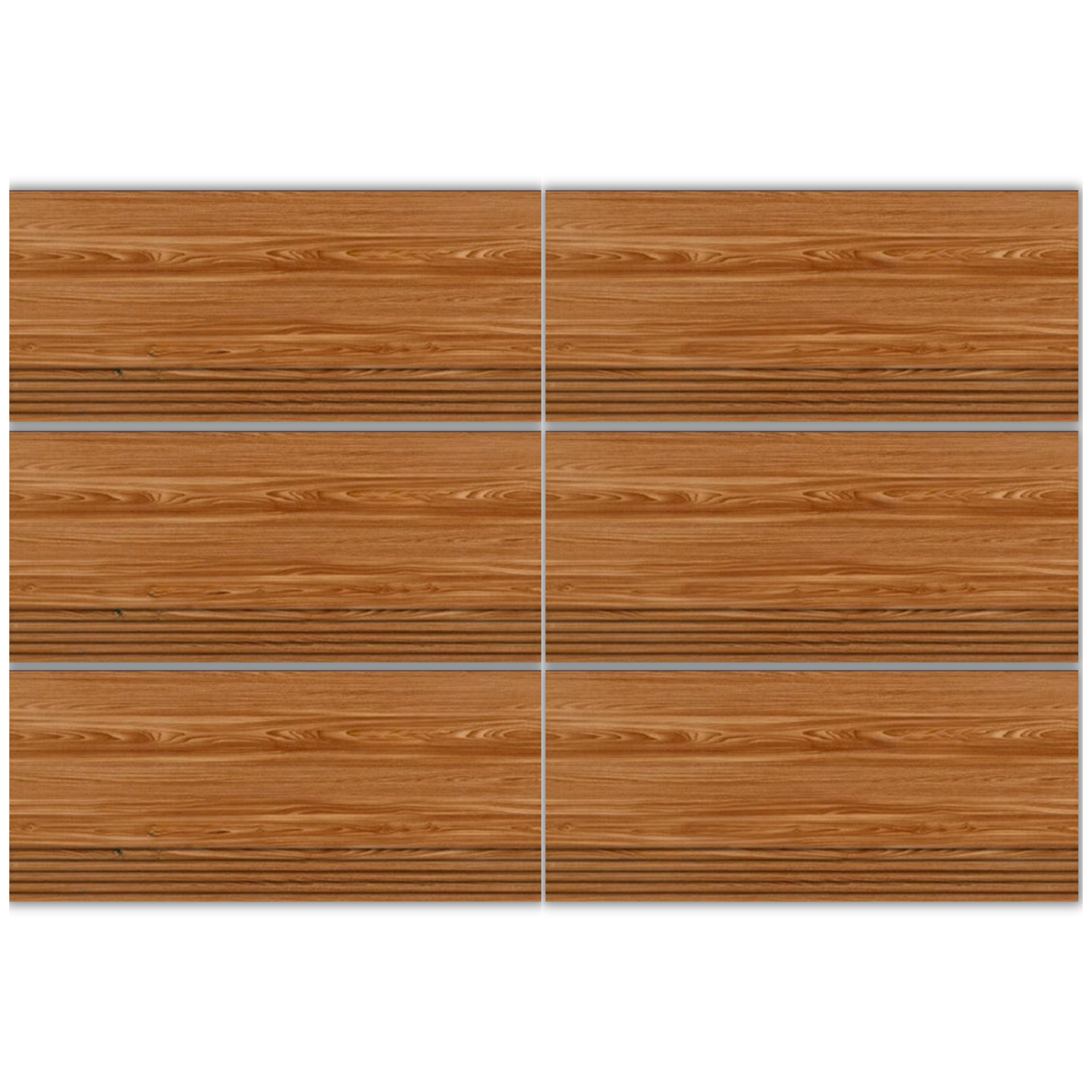 LSY306015T warm brown matte wood look glazed porcelain tile 30x60 with grooved grain